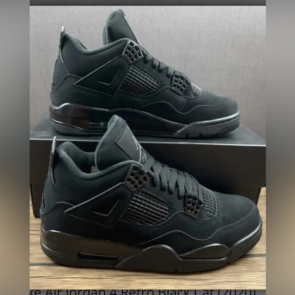 BRAND NEW // Jordan Retro 4 Black Cats // Youth Size 5.5 //
